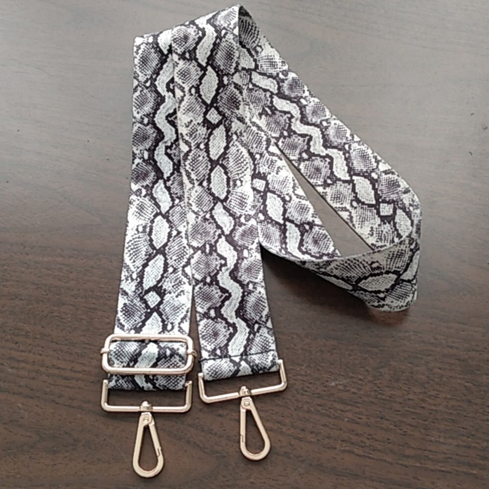 Snake Skin Print Guitar Crossbody Shoulder Strap